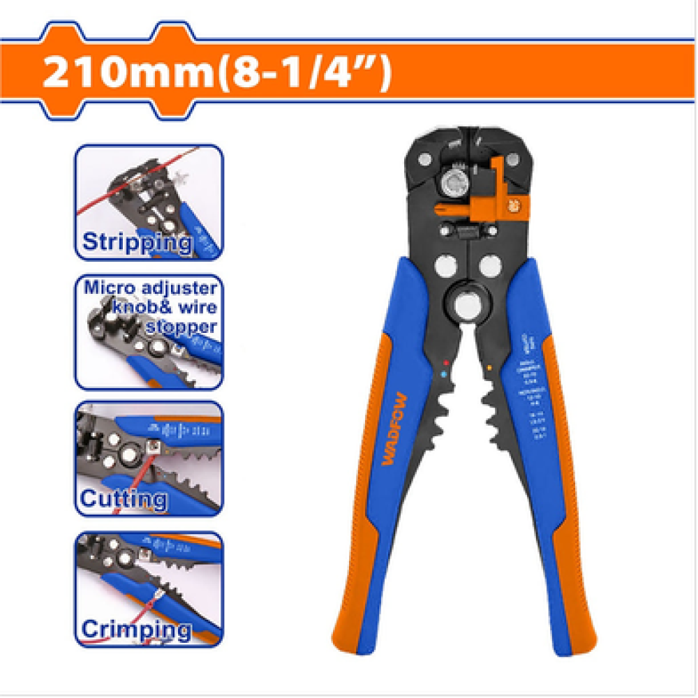 WADFOW WBQ4601 AUTOMATIC WIRE STRIPPER 210MM