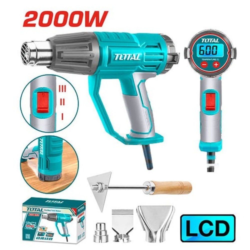 TOTAL 2000W HEAT WITH GUN LCD DISPLAY