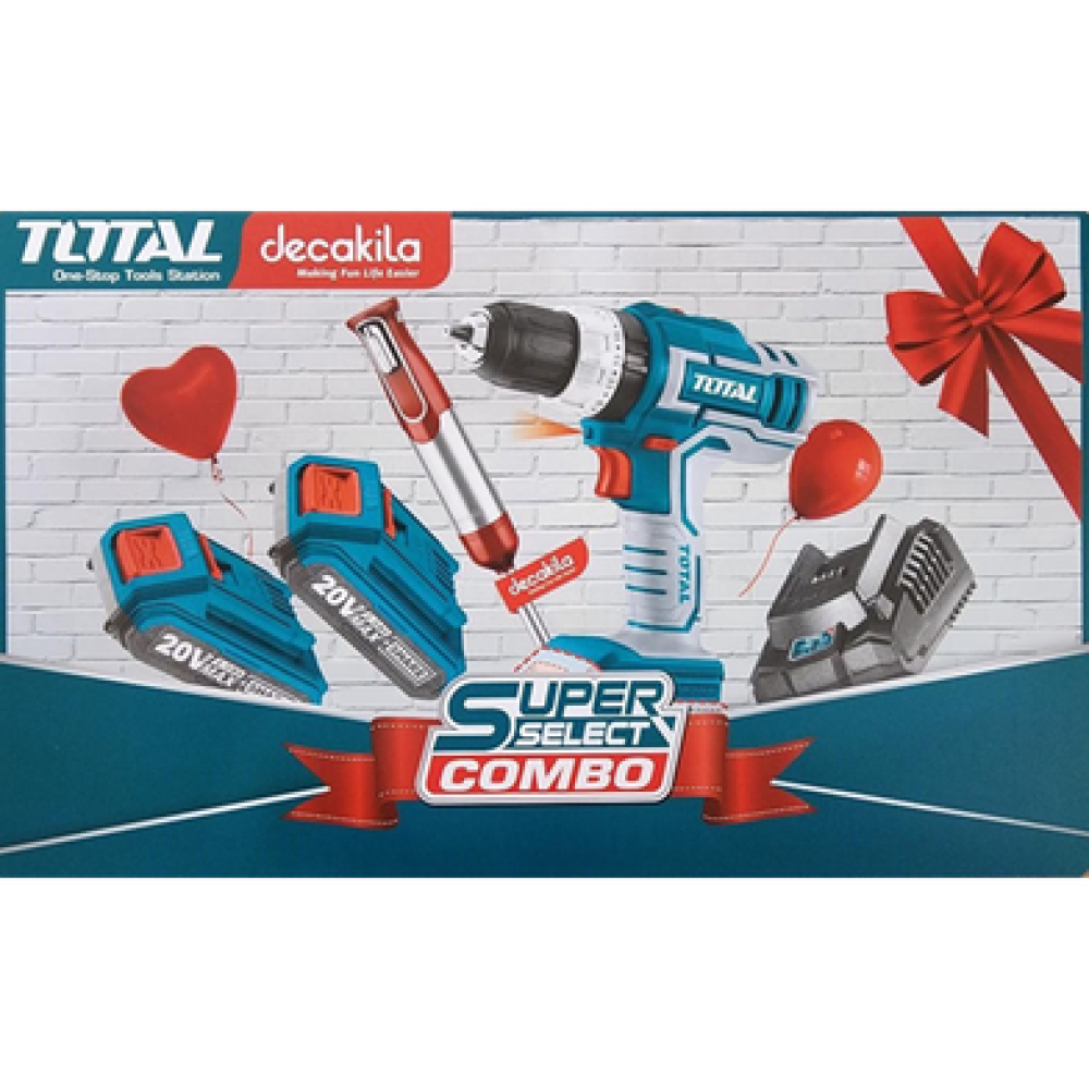 TOTAL LITHIUM-ION CORDLESS 2 PCS COMBO KIT