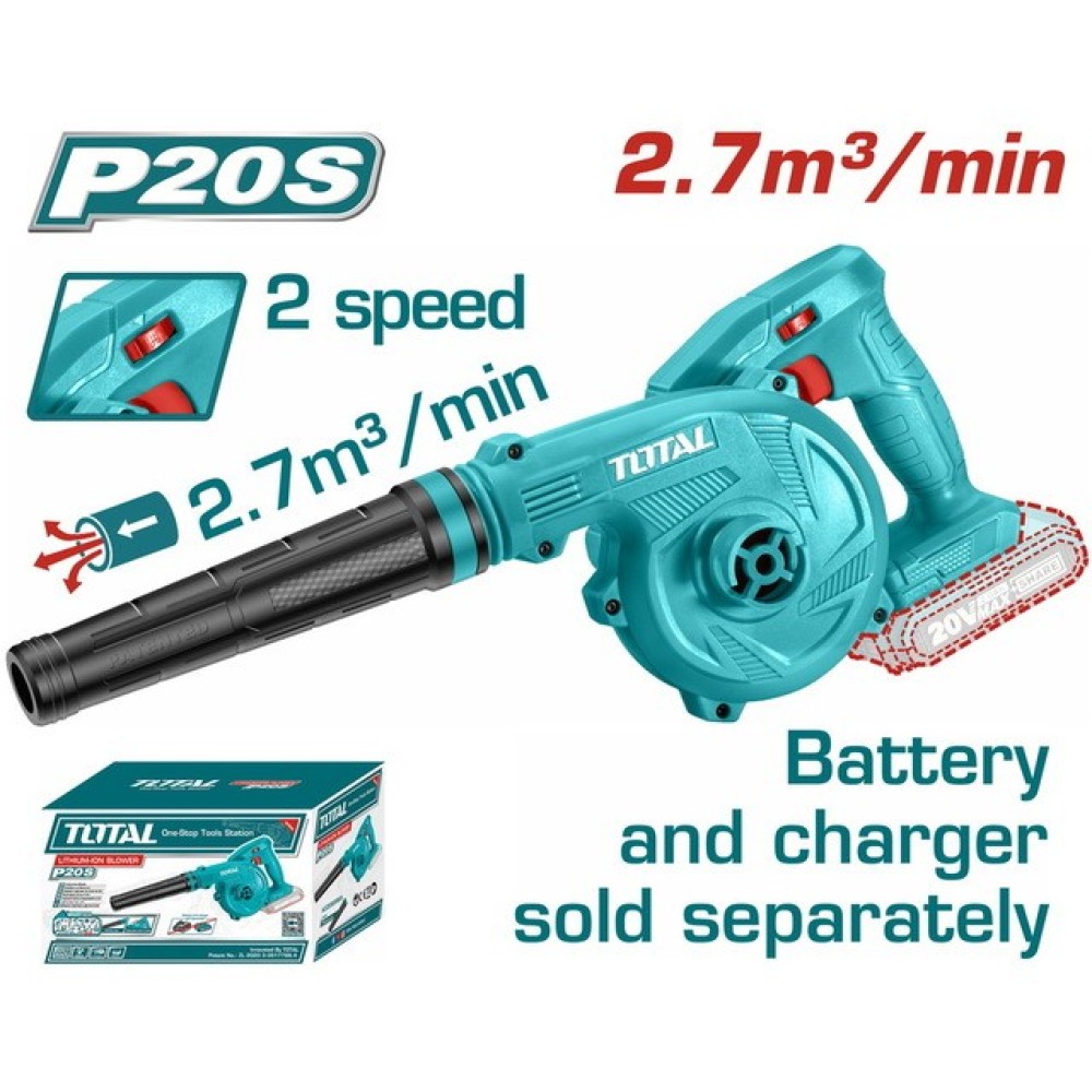 TOTAL TABLI20018 LITHIUM-ION BLOWER 20V