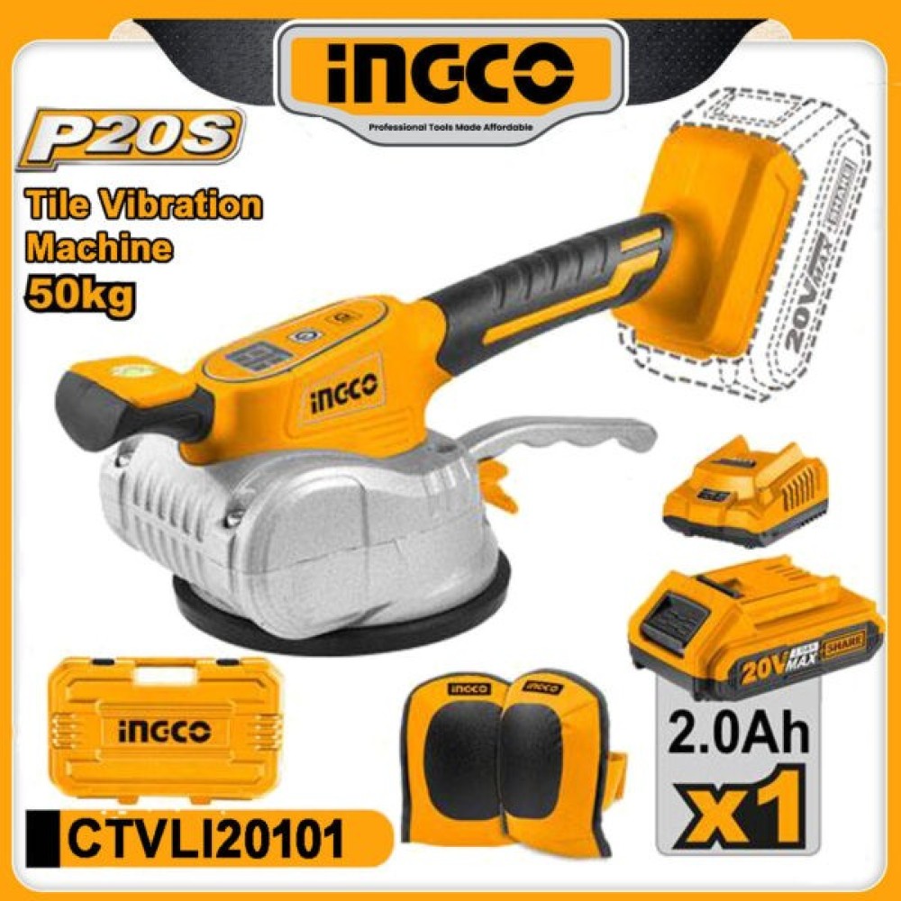 INGCO 20V LITHIUM-ION TILE VIBRATION MACHINE